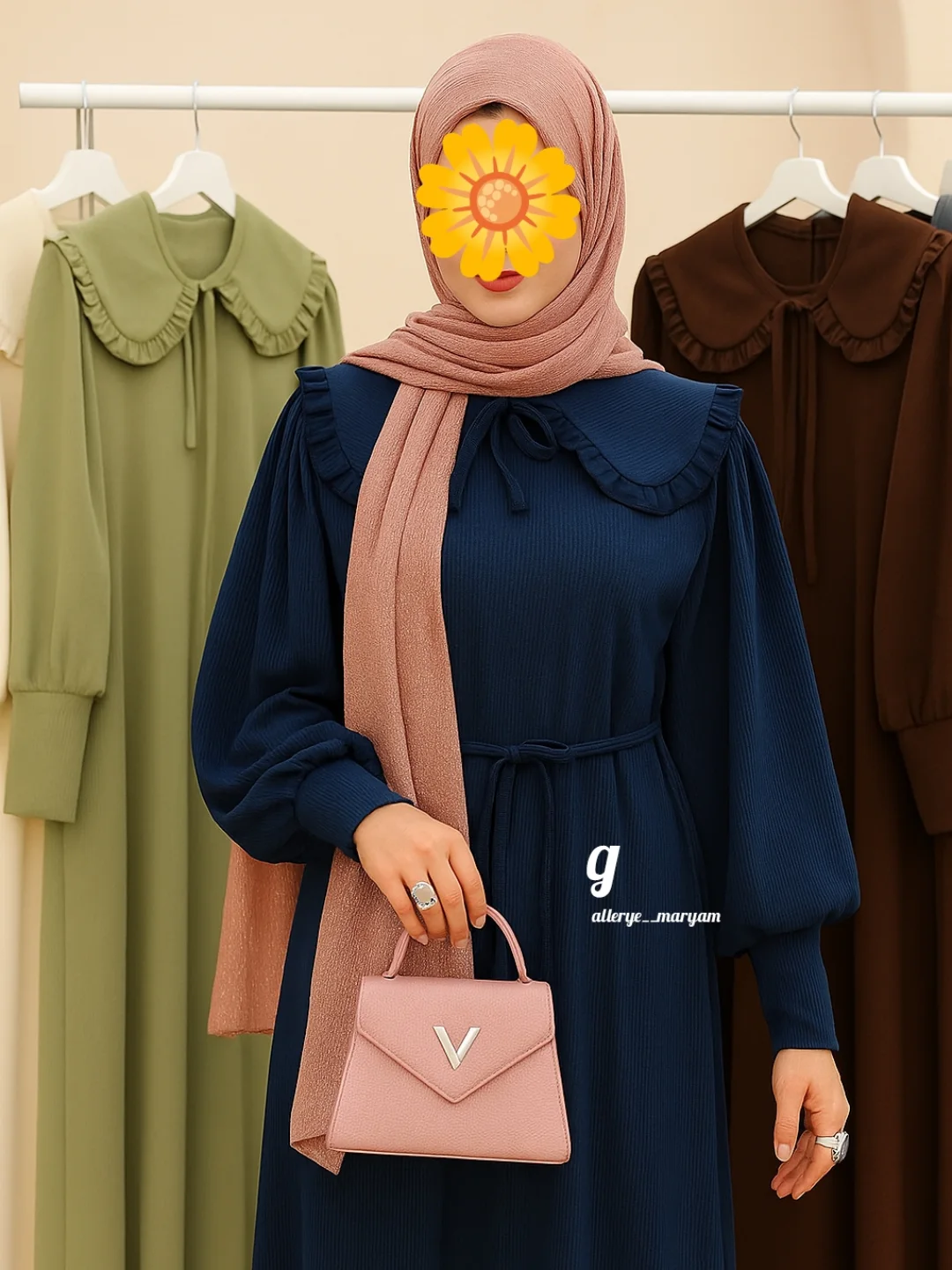 مانتو عبایی مخمل کبریتی مدل هستی